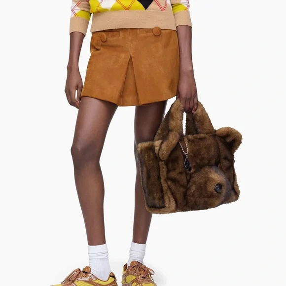 Marc Jacobs Brown Teddy Bear Tote - Picture 3 of 12